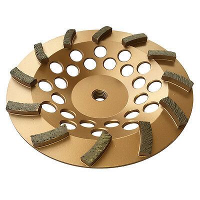 7" Concrete Grinding Cup Wheels 12 Diamond Abrasive Seg 5/8"-11 Arbor